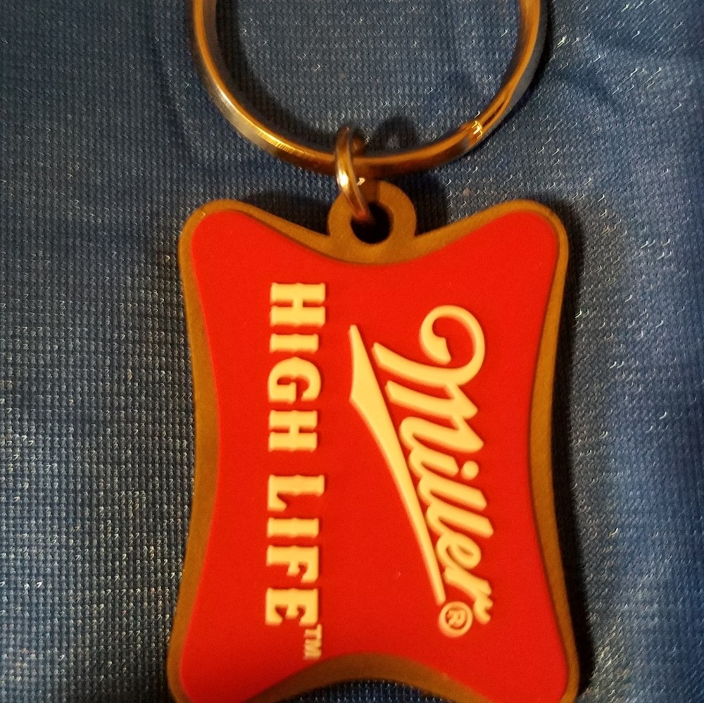 Miller High Life keychain